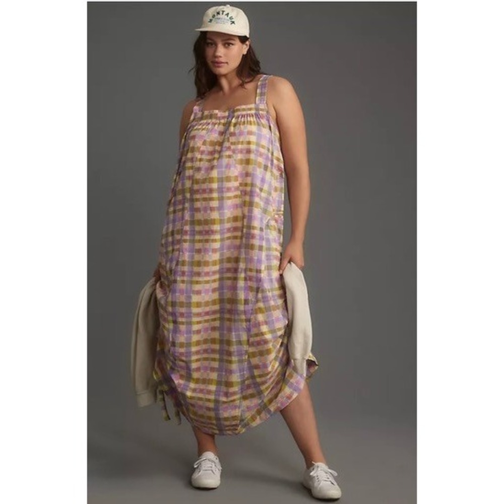 NWT Daily Practice by Anthropologie Coming Up Midi Dress Women's 2X Lilac